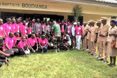 Après le séminaire sur le système éducatif à Koula-Moutou.