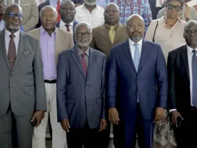 Des leaders des partis politiques de l’opposition lors d’une récente sortie 