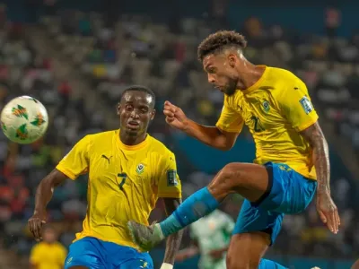 Préparation du match Gabon-Lesotho