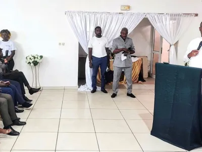 Mike Jocktane, président de l’UGN, lors de son allocution. © DR