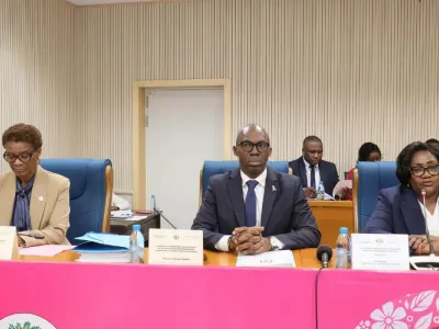 Les ministres de la Planification (G) et du Budget (D), lors de leur audition à l’Assemblée nationale.
