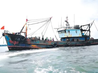 Navire de pêche dans les eaux gabonaises
