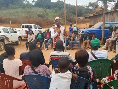 Une des étapes du député Ngoua Mbina dans ce giron politique de la Nyanga.