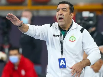 Noureddine Bouhaddioui, entraîneur de l'équipe nationale de handball du Gabon