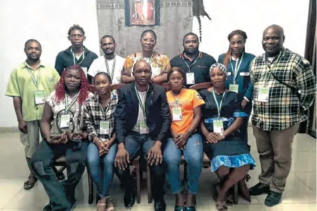 Les membres de l’ODNSIJ. © Jocelyn Abila
