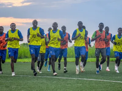 Panthères U17 à l’entraînement 