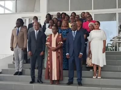 Participants à l’atelier de sensibilisation sur la santé au travail