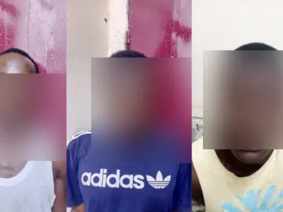 Les présumés assassins de Michel Archange Opwè Ndong incarcérés à la prison d’Oyem.