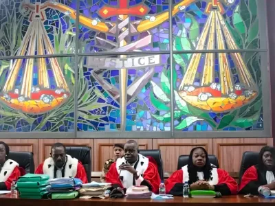 Magistrats lors du procès des bongo valentin