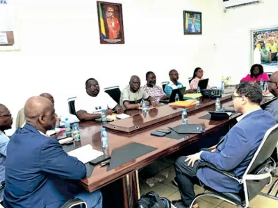 Une vue de la rencontre d’hier entre la FIFA et la Fégafoot