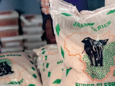 Sac de riz vendu au Gabon