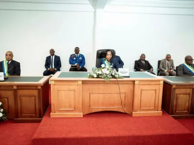 Les présidents du Sénat, Huguette Nyana Ekoume-Awori...,