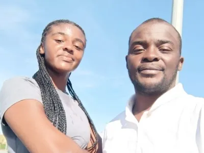 Serena Grace Massala Malonga en compagnie de son coach à Toulouse.
