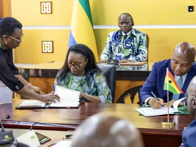 Phase de la signature d’accords entre les deux délégations