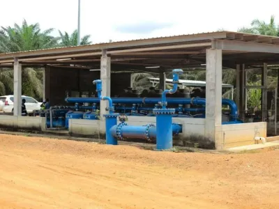 Le système d'irrigation souterraine d'Olam Palm Gabon