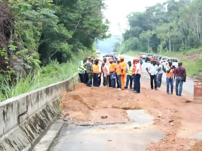 La route Ndendé-Tchibanga 