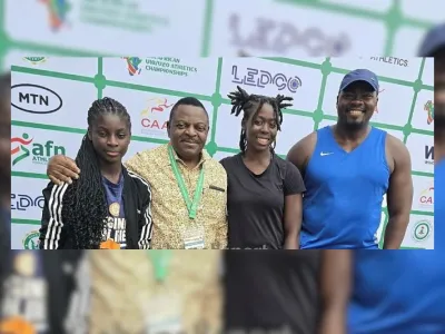 Les deux représentantes gabonaises aux Championnats d’Afrique au Nigeria.  © DR