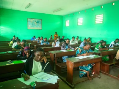 Des candidats à l'examen du baccalauréat 2024-2025