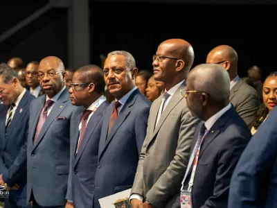 les participants, dont des officiels gabonais, à l’Expo universel d’Osaka qui a pris fin samedi. © DR