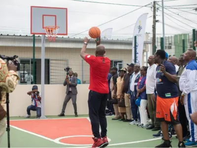 Le complexe sportif de Nzeng-Ayong inauguré dimanche par le président Brice Clotaire Oligui Nguema. © DR