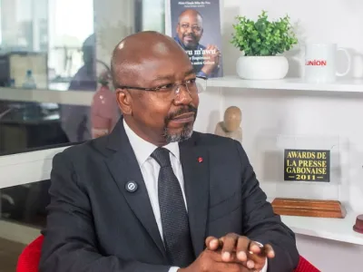 Alain-Claude Bilie-By-Nze lors de son passage dans l'émission Face à L'Union