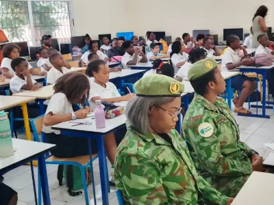 Une vue partielle de l’assistance au lancement du projet ‘’ Afane’’ au Lycée Henri-Sylvoz.
