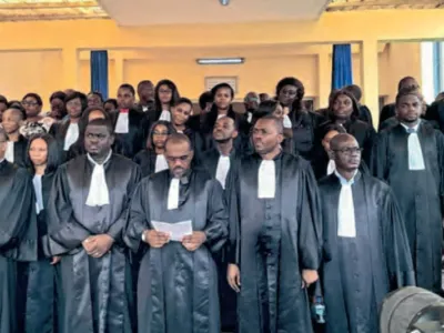 Les membres du Synamag lors d’une communication