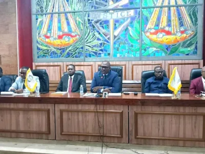 Les membres du bureau du Synamag, lors de l’assemblée générale