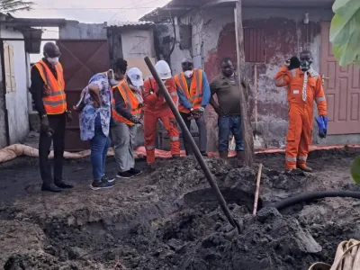 Percement du pipeline port-gentil