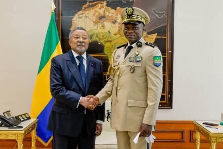Jean Ping et Brice Clotaire Oligui Nguema