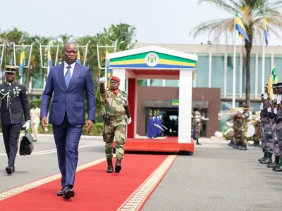 Le président de la République Brice Clotaire Oligui Nguema