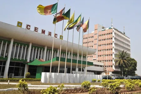 Siège de la Cemac, à Bangui, en République Centrafricaine. 