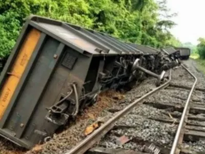 L’état d’un train après le déraillement.