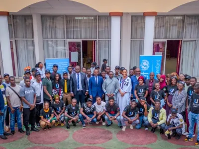 Après la rencontre avec la représentante résidente de l’Unicef.