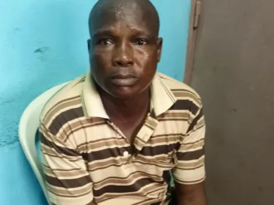 Sahidou Yahouza, le bourreau présumé de la petite Chancellia Ndombi Moussavou. © Lung MOUSSAVOU