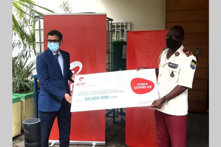 Fonds Covid-19 : Airtel-Gabon fait un don de 50 millions de francs