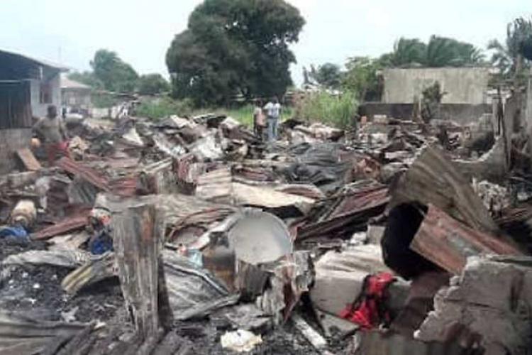 Port-Gentil : Sept maisons réduites en cendres à Persistance