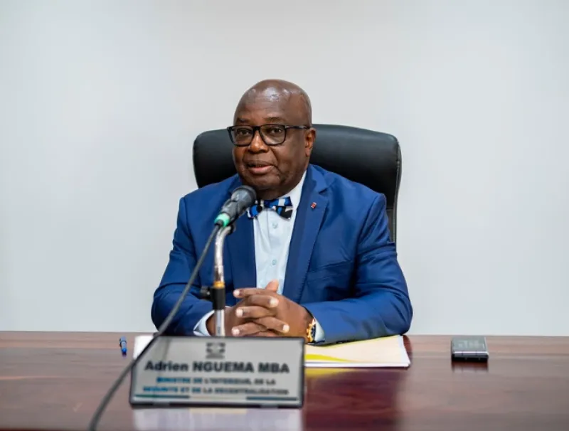 Adrien Nguema Mba, Ministre de l’Intérieur, de la Sécurité et de la Décentralisation 