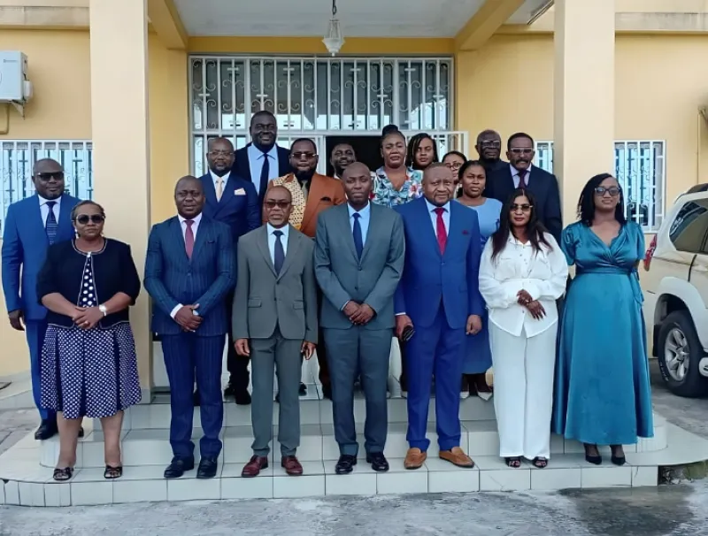 Augustin Emane, ministre de la justice au tribunal de port-gentil
