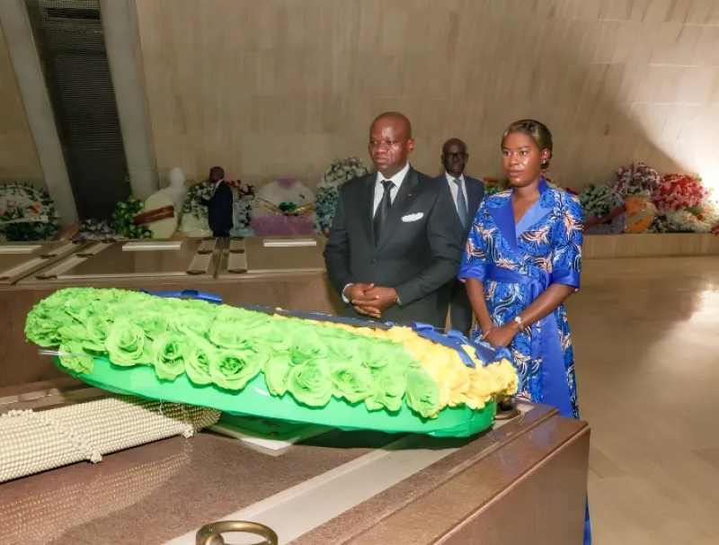 Brice Clotaire Oligui Nguema, président du Gabon et Zita Oligui Nguema, première dame du Gabon