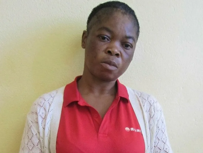 Gisèle Nda Mengue a été trahie par son récépissé. ©  Alexis NDONG SIMA