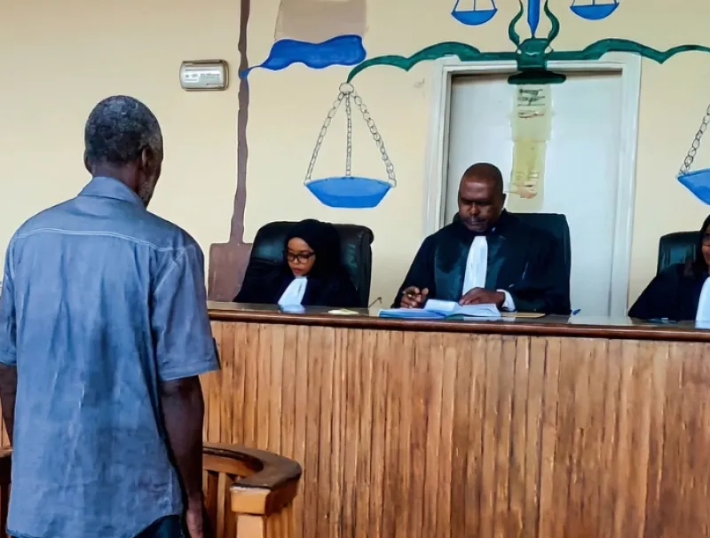 Fabrice Lepila Boupenda à la faveur d’une précédente comparution.