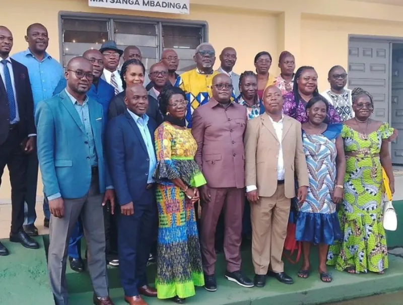 Les conseillers municipaux à l’issue du vote du budget primitif de la commune de Tchibanga