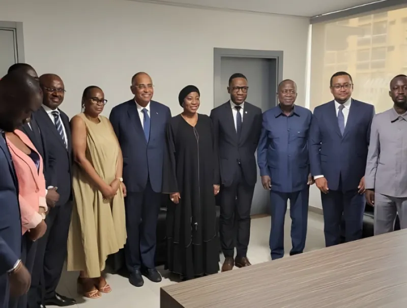 La délégation de l’UDB au siège du RHDP