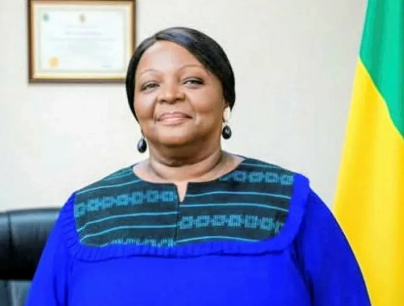 Edwige Andem Obam, présidente du groupe de l'Union démocratique des bâtisseurs (UDB) au conseil municipal de Libreville