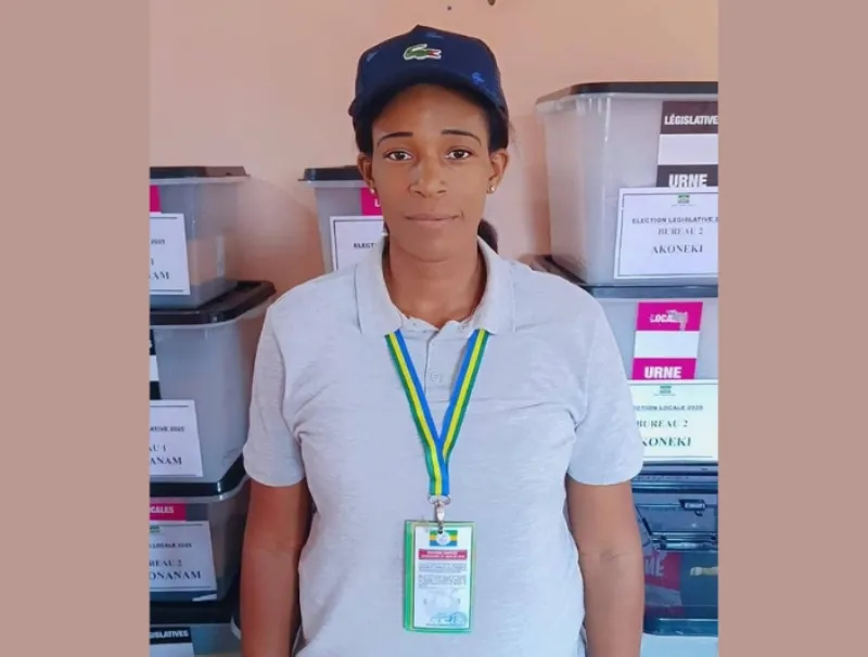 Rosila Clara Beto b'Essono-Ondo, présidente de la commission électorale du 1er arrondissement de Ntoum