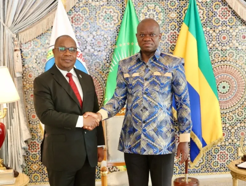 Brice Clotaire Oligui Nguema, président du Gabon et le président de la Commission de la CEEAC, Ézéchiel Nibigira