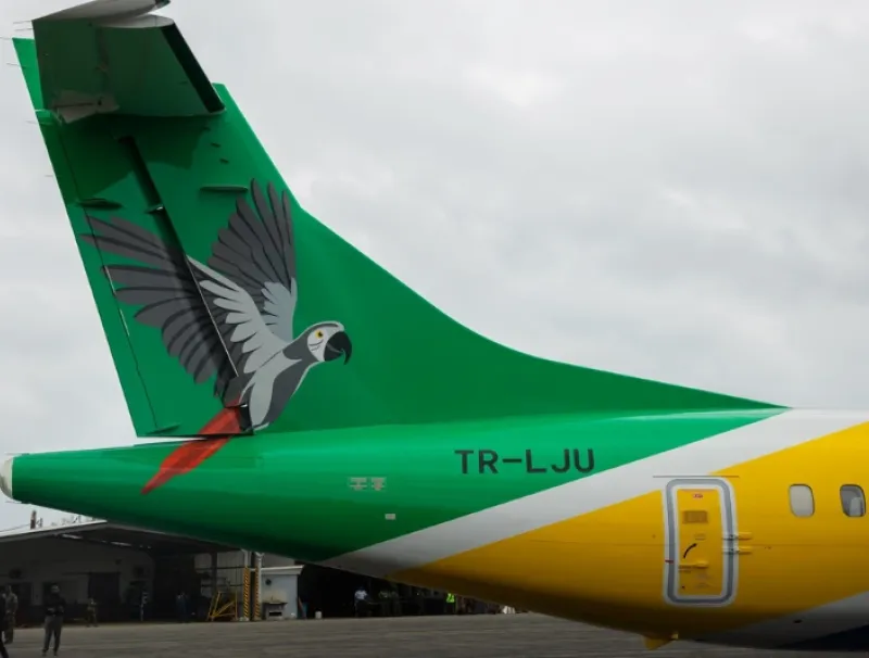 Un avion de la compagnie FlyGabon. © DR