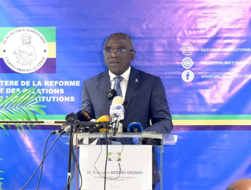 Déclaration de ministre de la Réforme et des relations avec les Institutions, François Ndong Obiang.