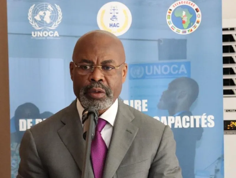 Germain Ngoyo Moussavou, président de la Haute autorité de la communication (HAC) 